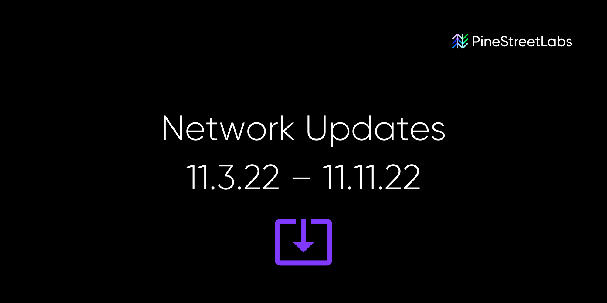 Network Update Highlights, 11.11.22
